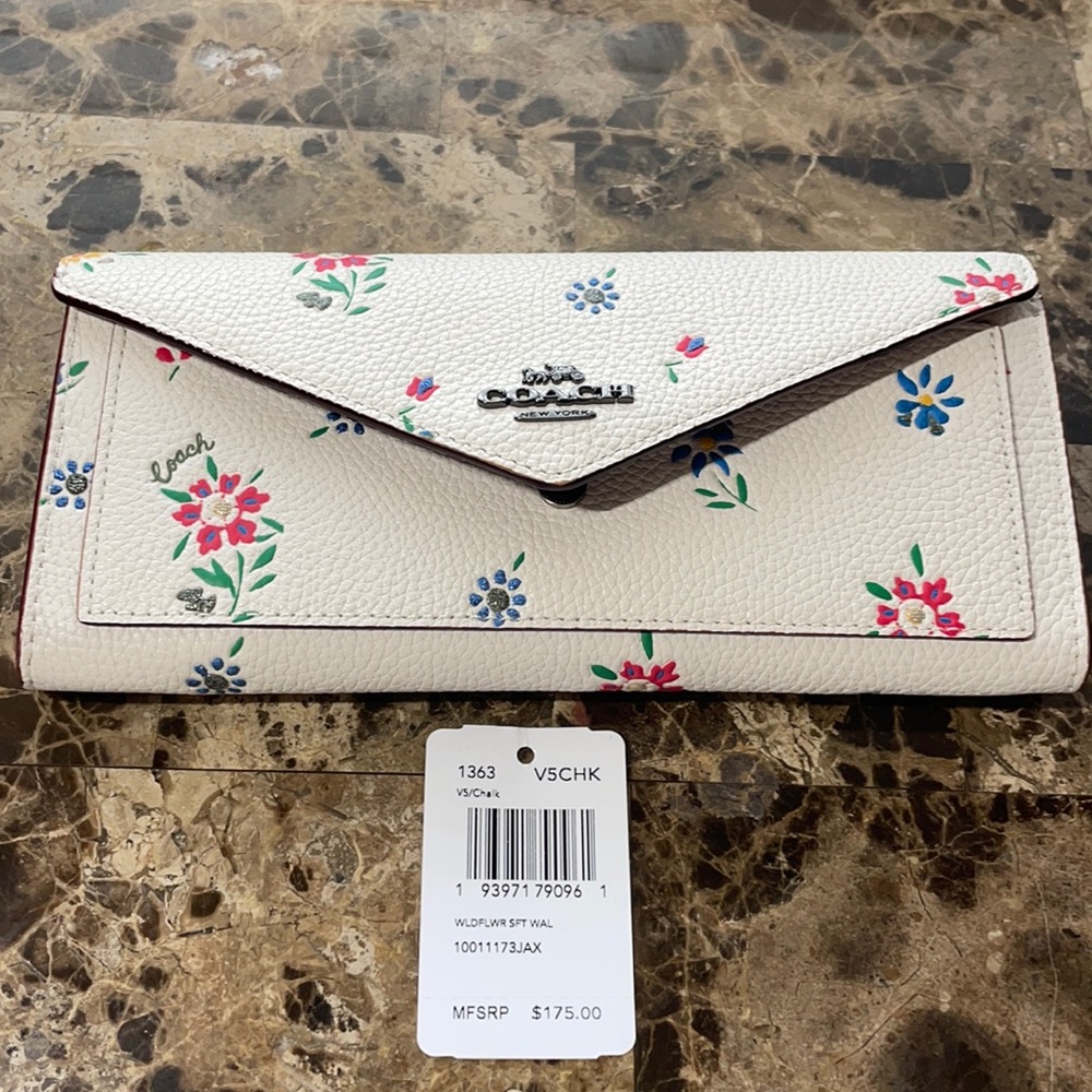 Coach Wildflower soft wallet